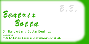 beatrix botta business card